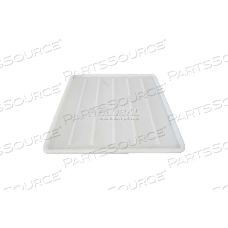 STORAGE TRAYS PLASTIC NESTING TOTE, FDA-USDA, 28-1/4"X28"X1-1/8", NATURAL WHITE by Shirley K's