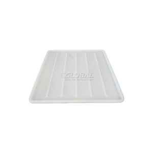 STORAGE TRAYS PLASTIC NESTING TOTE, FDA-USDA, 28-1/4"X28"X1-1/8", NATURAL WHITE by Shirley K's