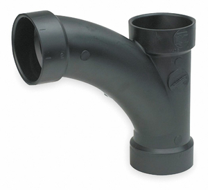 COMBINATION WYE & 45° REDUCING ELBOW, 4 IN X 4 IN X 3 IN FITTING PIPE SIZE, SCHEDULE 40, BLACK by Charlotte Pipe And Foundry Co.