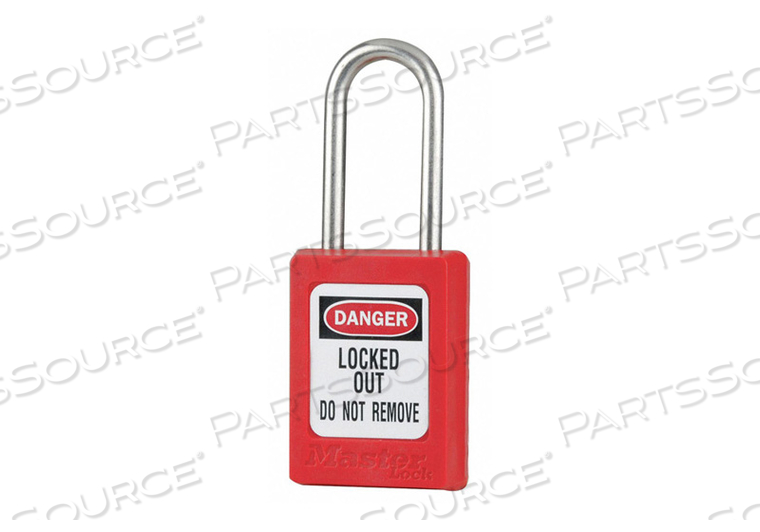 D5338 LOCKOUT PADLOCK KA RED 1-7/8 H PK3 by Master Lock