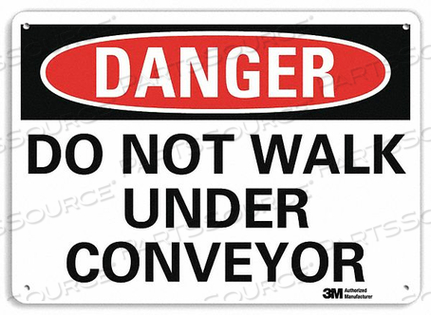 DANGER SIGN 14 W 10 H 0.040 THICKNESS by Lyle Signs Inc.