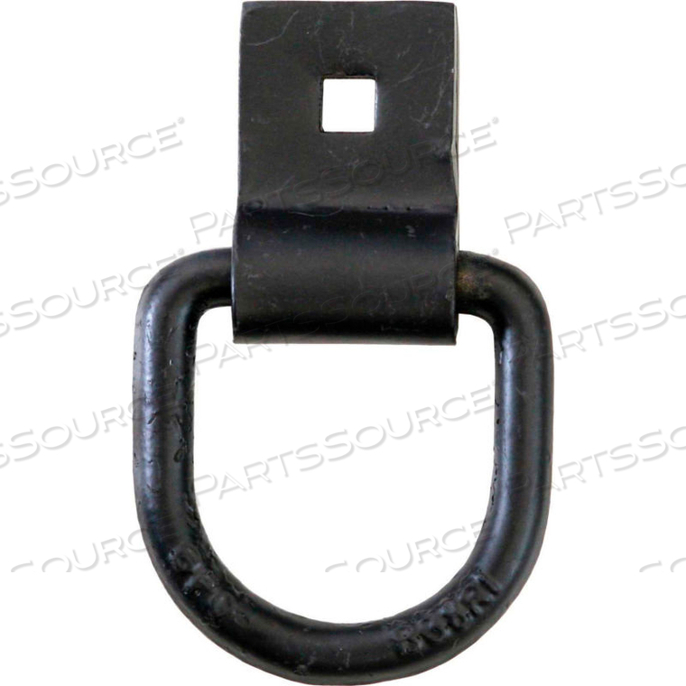 BOLT-ON FORGED 1/2" D-RING WITH INTEGRAL BRACKET - BLACK by Buyers Products