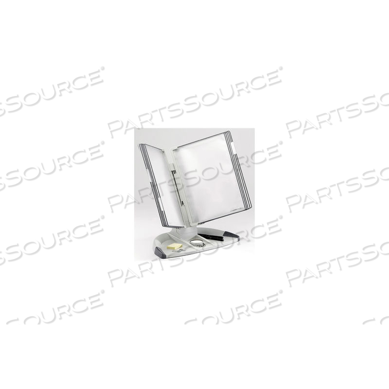 DESKTOP ORGANIZER STARTER SET, 10 GRAY POCKETS by Tarifold