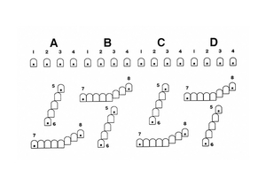 US MILITARY ABCD MACHINE GUN TARGET PK50 by LE Targets