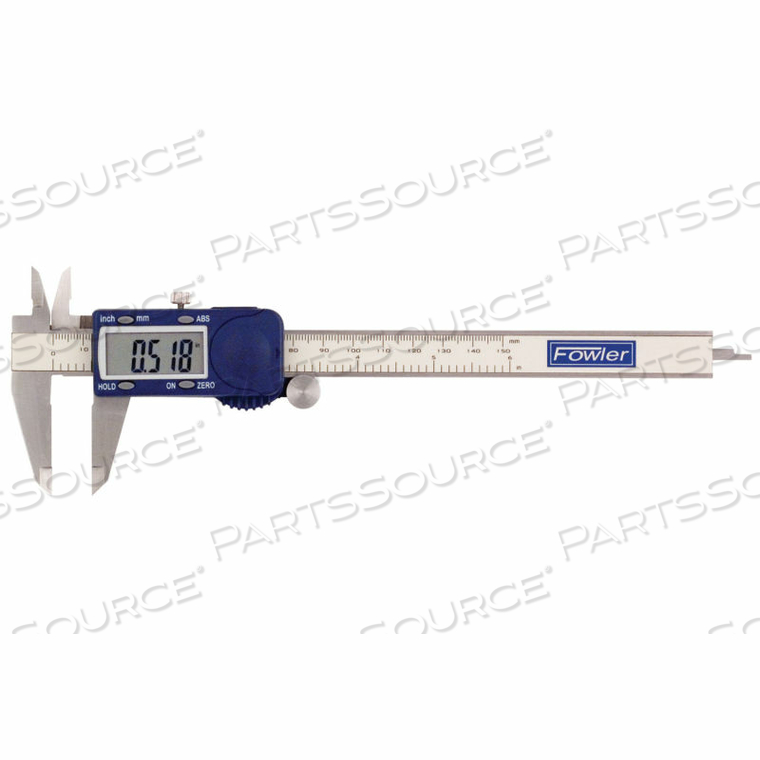 XTRA-VALUE CAL 0-6''/150MM X-LARGE EASY-READ DISPLAY STAINLESS DIGITAL CALIPER by Fowler