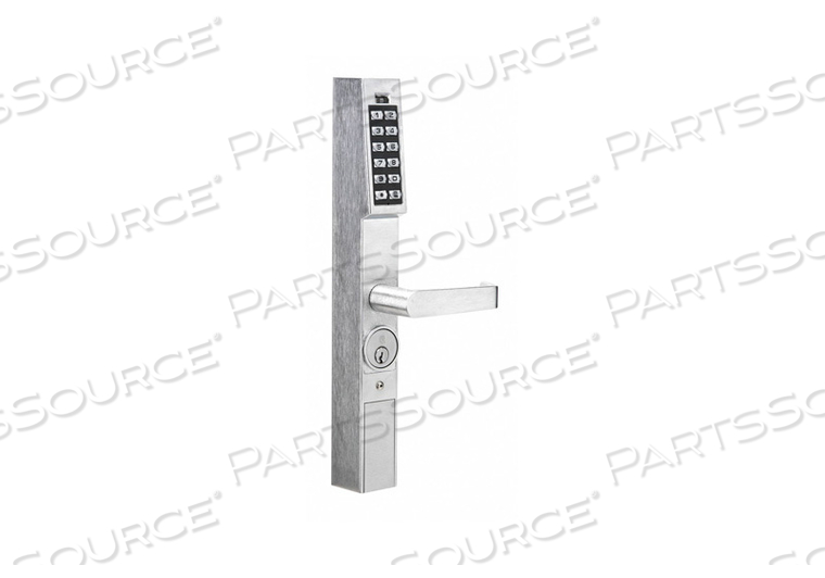 ELECTRONIC LOCK SATIN CHROME 12 BUTTON by Trilogy