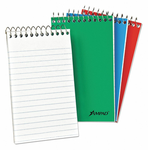 NOTEBOOK POCKET NAROW ASSORTED PK3 by Tops