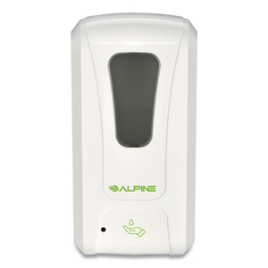 AUTOMATIC HANDS-FREE LIQUID HAND SANITIZER/SOAP DISPENSER, 1,200 ML, 6 X 4.48 X 11.1, WHITE by Alpine