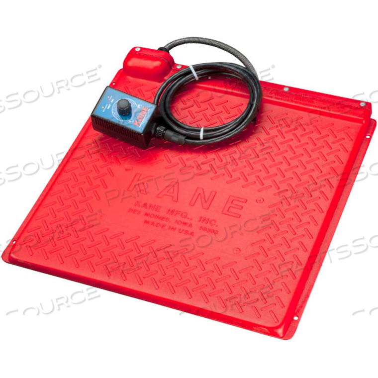 HEAT MAT WITH THERMOSTAT 18" X 18" RED 