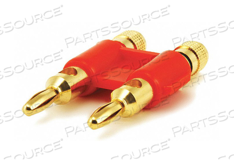 BANANA SPEAKER PLUGS DUAL-GOLD by Monoprice, Inc.