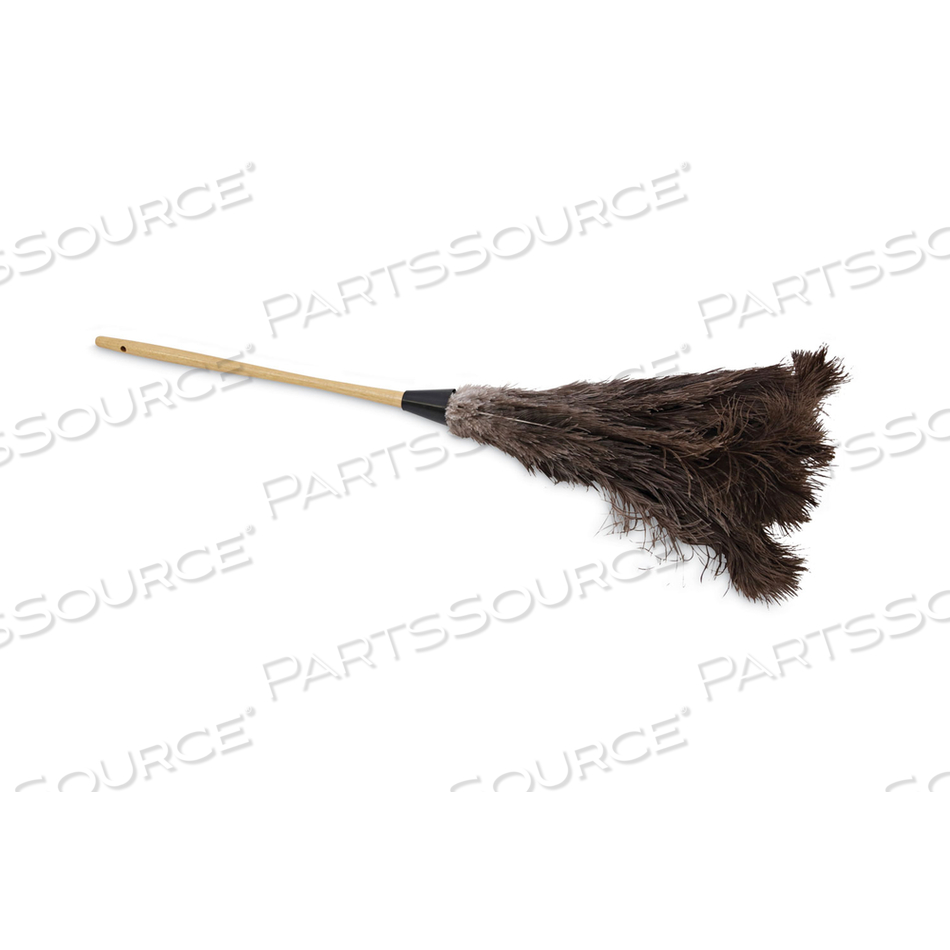 PROFESSIONAL OSTRICH FEATHER DUSTER, 16" HANDLE 