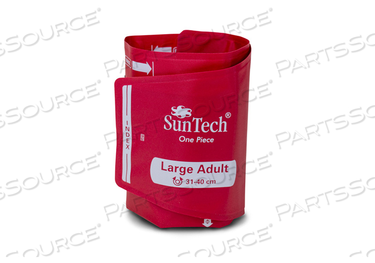 ONE PIECE DURABLE BLOOD PRESSURE CUFF - LARGE ADULT (BOX OF 5) by SunTech Medical