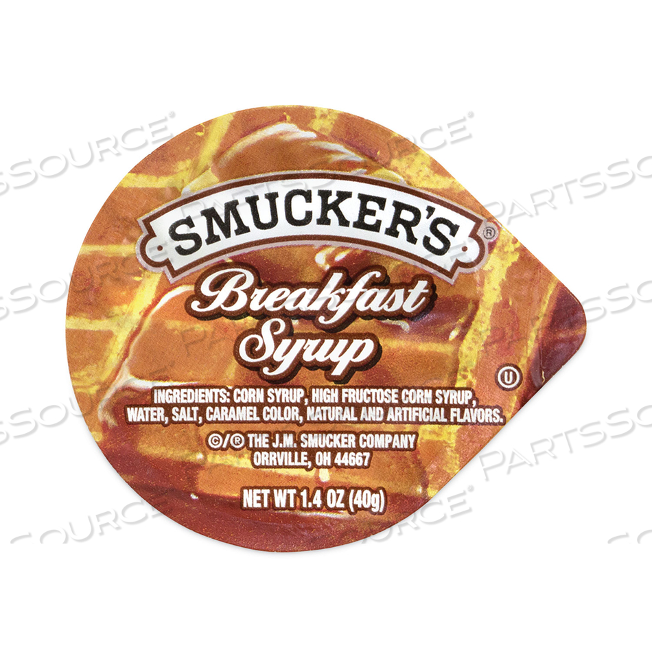 BREAKFAST SYRUP SINGLE SERVE PACKS, 1.4 OZ MINI-TUB, 100/BOX 