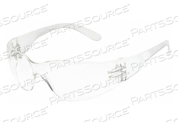 SAFETY GLASSES, SERIES CONDOR(TM) V, GENDER UNISEX, LENS COLOR CLEAR, POLARIZED LENS NO, LENS COATING ANTI-SCRATCH, NO FOAM LINED, EYEWEAR F by Condor SAFETY GLASSES, SERIES CONDOR(TM) V, GENDER UNISEX, LENS COLOR CLEAR, POLARIZED LENS NO, LENS COATING ANTI-SCRATCH, NO FOAM LINED, EYEWEAR F by Condor