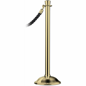 TENSATOR POST ROPE SAFETY CROWD CONTROL QUEUE STANCHION TRADITIONAL CLASSIC, POLISHED BRASS by Tensator