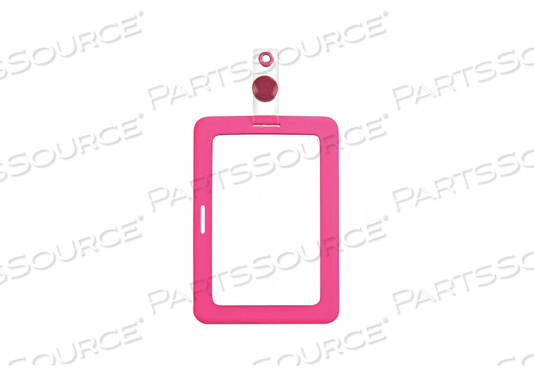 BADGE HOLDER RUBBERIZED PINK PK2 by MyID BADGE HOLDER RUBBERIZED PINK PK2 by MyID