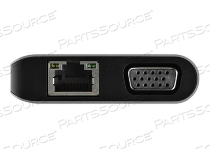 USB C MULTIPORT ADAPTER, USB-C MINI TRAVEL DOCK WITH 4K HDMI OR 1080P VGA, 3X USB 3.0 HUB, SD, GBE, AUDIO, 100W PD PASS-THROUGH, PORTABLE DO by StarTech.com Ltd.