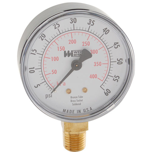 GAUGE, WATER PRESSURE, 0-60 PSI by Vulcan Technologies