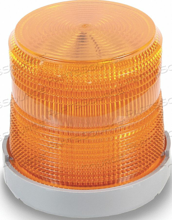 DUAL MODE LED BEACON AMBER 24V DC by Edwards Signaling