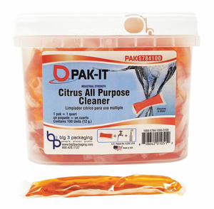 CITRUS PURPOSE CLEANER ORANGE 100 POD by Pakit