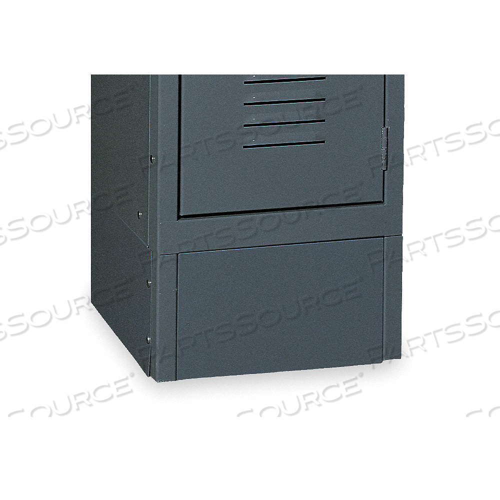 FRONT BASE, 10 1/8 IN X 10 1/8 IN X 6 IN, 10 1/8 IN FOOTPLATE WD, FRONT, STEEL, GRAY by Approved Vendor