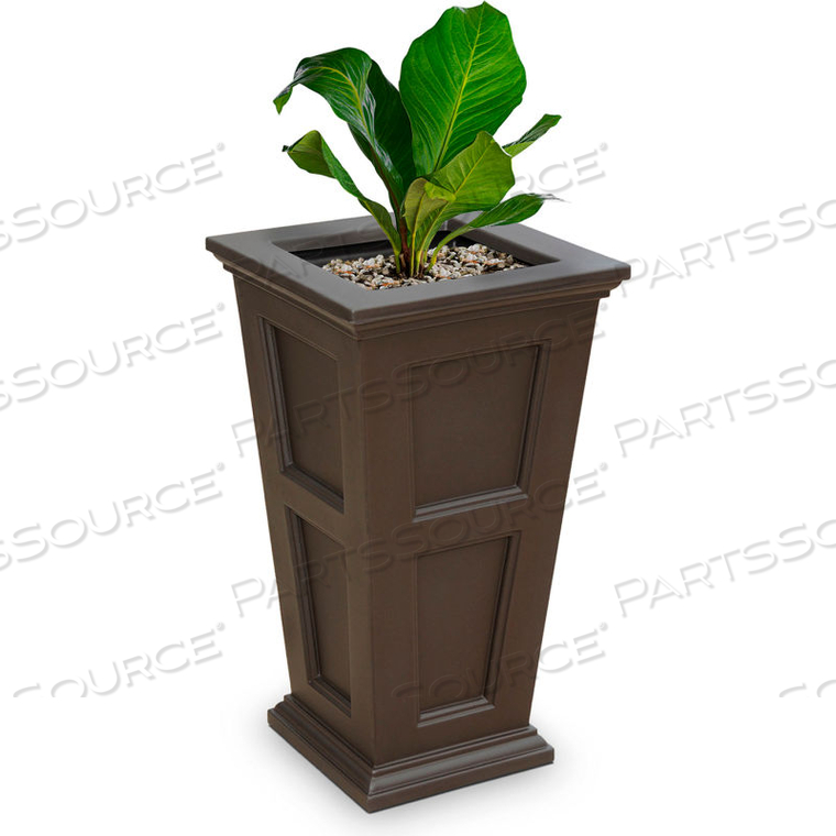 FAIRFIELD 40" TALL PLANTER, ESPRESSO by Mayne Mail Post Inc FAIRFIELD 40" TALL PLANTER, ESPRESSO by Mayne Mail Post Inc
