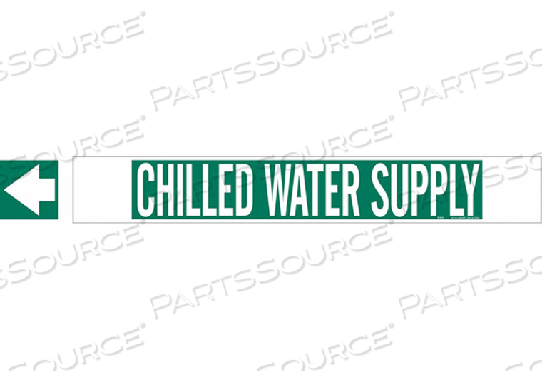 PIPE MKR CHILLED WATER SUPPLY 8IN ORGRTR by Brady Americas PIPE MKR CHILLED WATER SUPPLY 8IN ORGRTR by Brady Americas