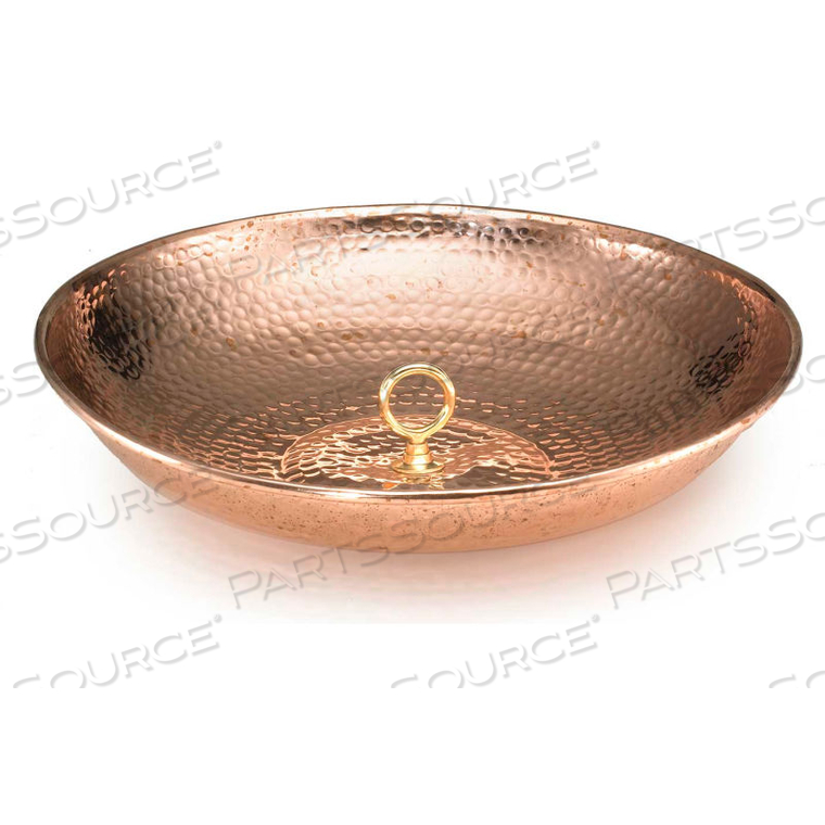 RAIN CHAIN BASIN, POLISHED COPPER 