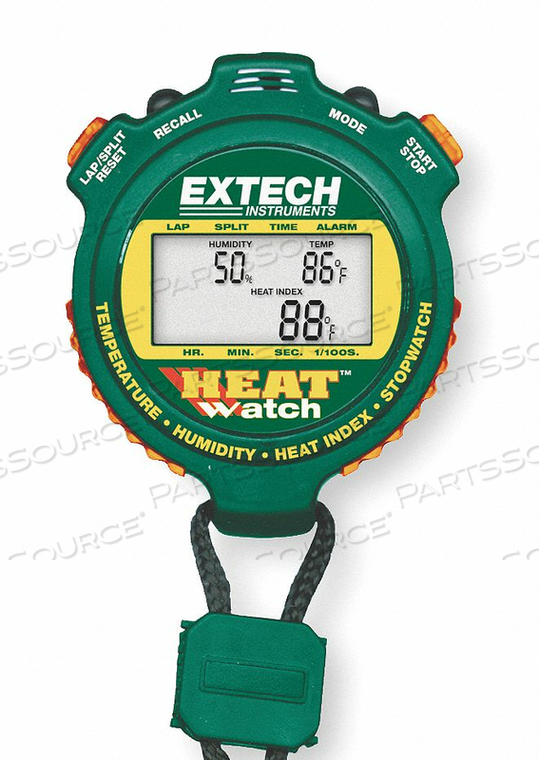 HEAT INDEX STOPWATCH, GREEN by Extech Instruments