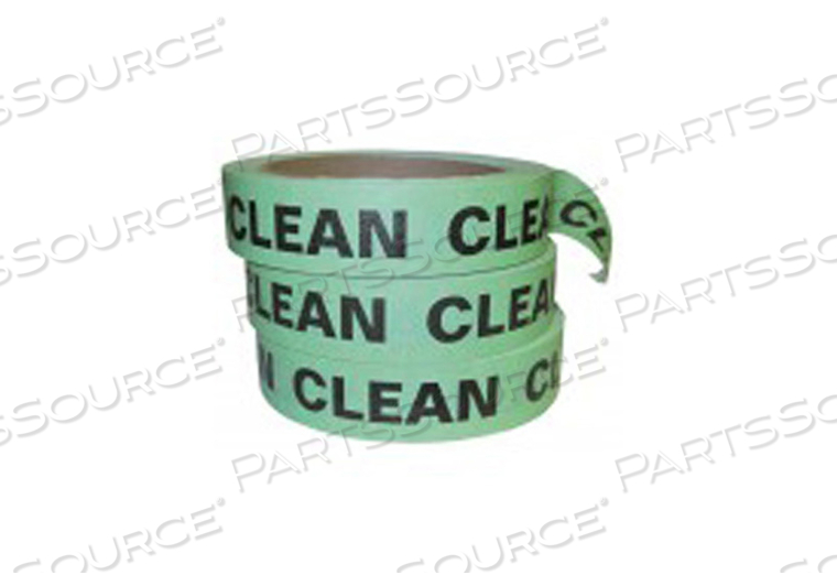 CLEAN TAPE LIGHT GREEN PAPER 15/16IN W X 100FT L by United Ad Label