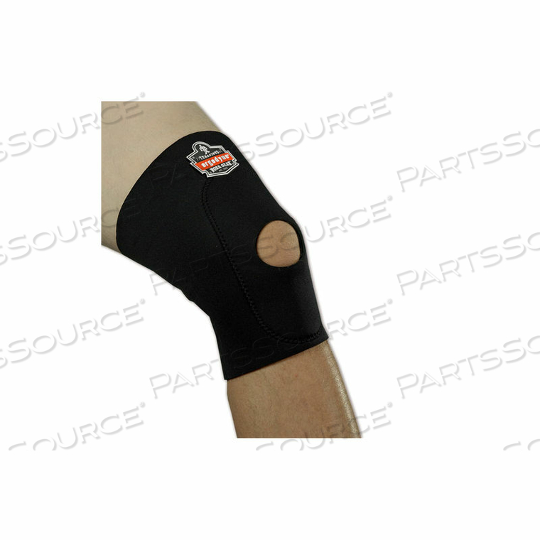 615 KNEE SLEEVE, OPEN PATELLA/ANTERIOR PAD, BLACK, SMALL by Ergodyne