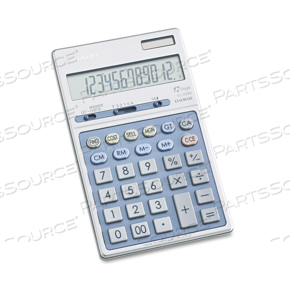 EL339HB EXECUTIVE PORTABLE DESKTOP/HANDHELD CALCULATOR, 12-DIGIT LCD by Sharp Electronics Corporation