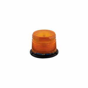 METEORLITE 22050 LOW-PROFILE STROBE LIGHT - 12-48 VOLTS - PERMANENT MOUNT - AMBER by TVH Parts