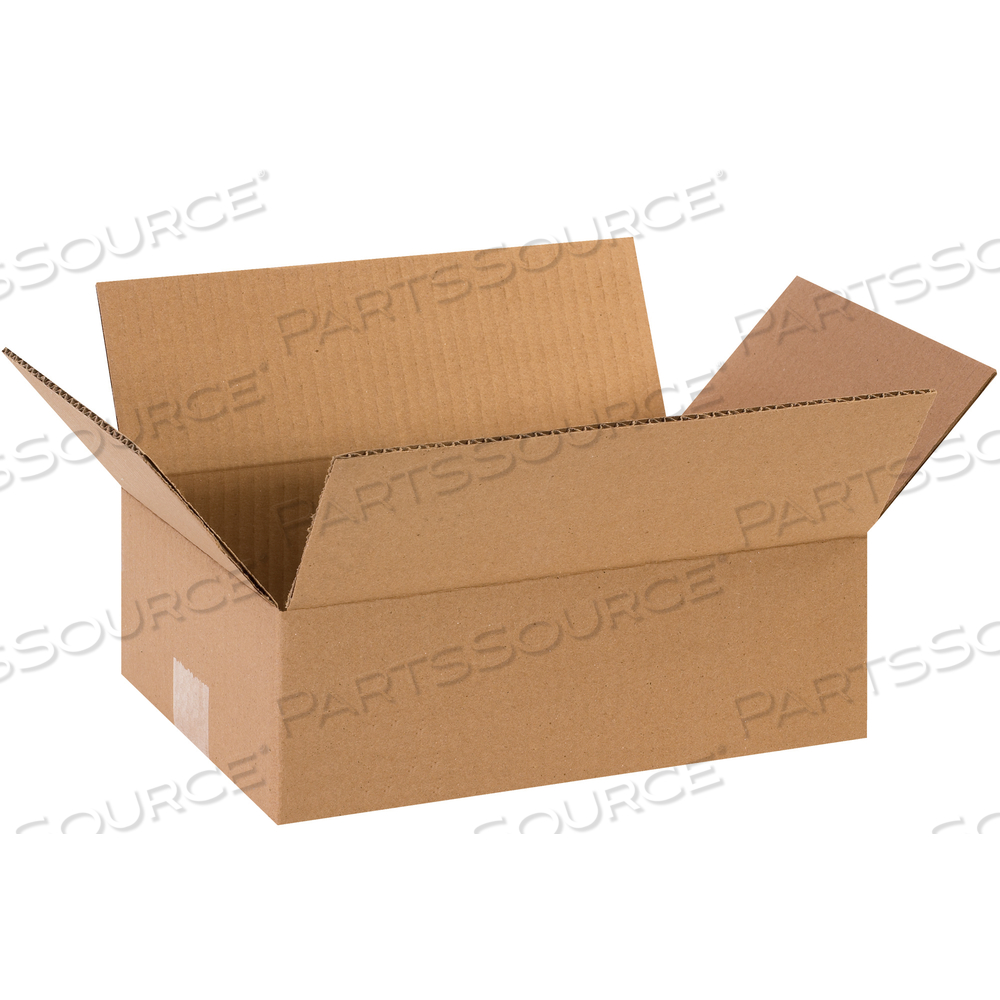 FLAT CORRUGATED BOXES, 12" X 8" X 4", KRAFT, 25/BUNDLE by BOX Partners (Box Acquisitions, LLC)