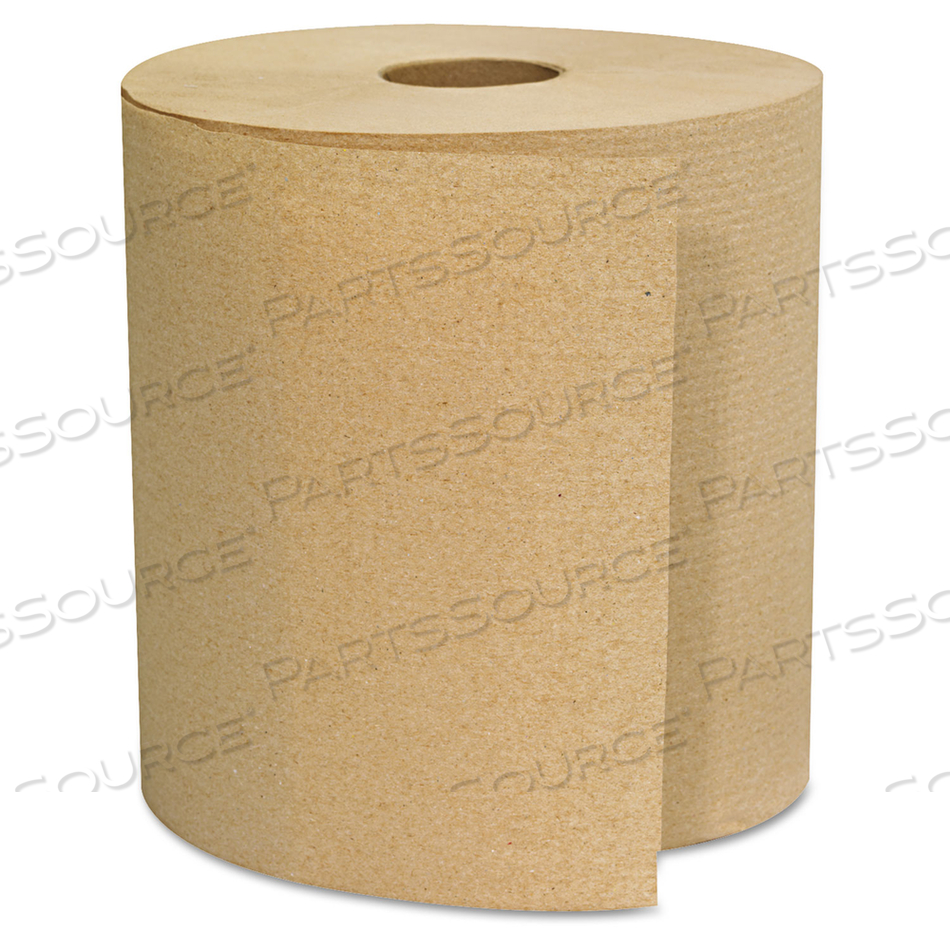 HARDWOUND TOWELS, 1-PLY, 800 FT, BROWN/CARTON by Genpak