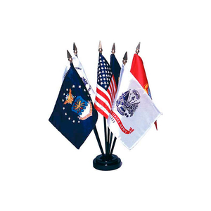 ARMED FORCES FLAG SET - 6 FLAG SET - 4" X 6" by Annin Flagmakers