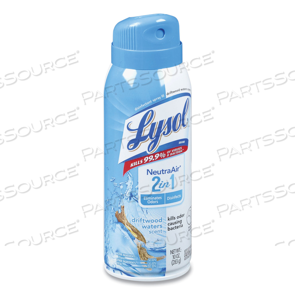 2 IN 1 DISINFECTANT SPRAY III, DRIFTWOOD, 10 OZ AEROSOL SPRAY, 6/CARTON 