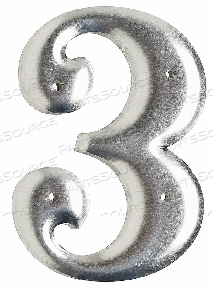 ALUMINUM NUMBER 3IN.H CHARACTER PK10 by Brady Americas ALUMINUM NUMBER 3IN.H CHARACTER PK10 by Brady Americas