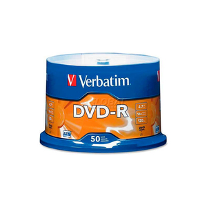DVD-R, 16X SPEED, 4.7GB, FOR RECOREDERS/DRIVES, BRANDED, 50/PK by Verbatim