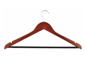 CHERRY WOOD NO SLIP HANGERS, 24/PK by Honey-Can-Do