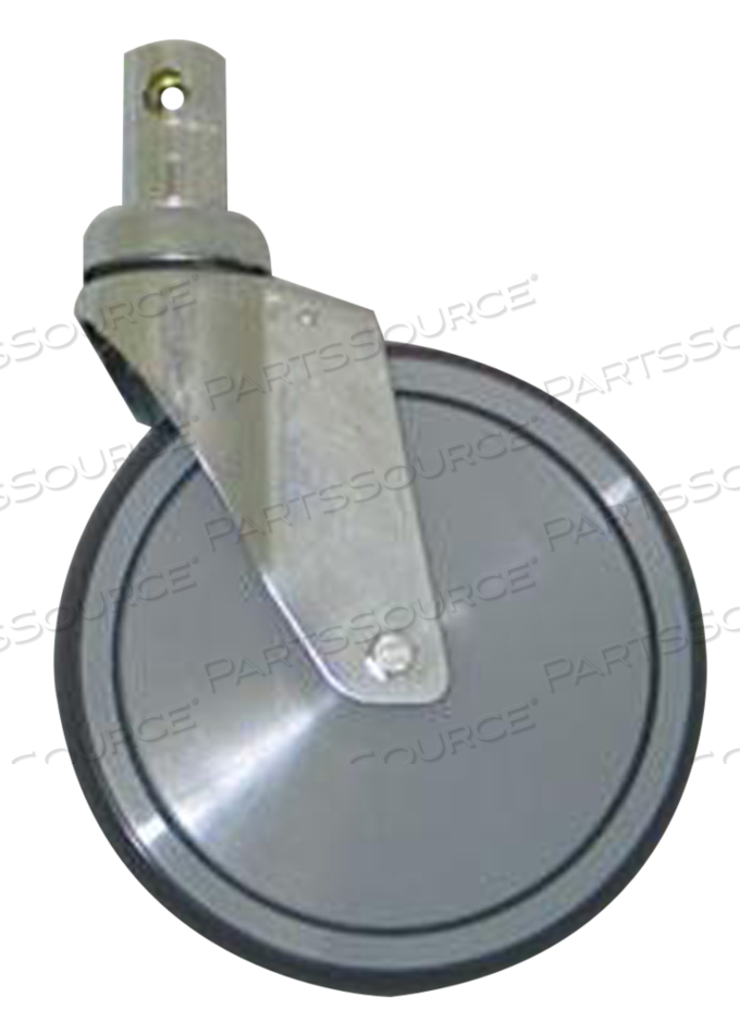 BRAKE CASTER WHITE FRAME SHORT STEM by Alco Sales & Service Co
