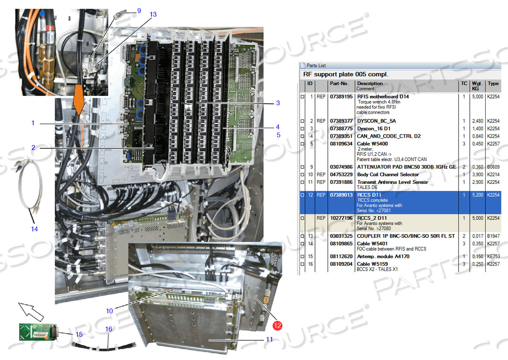 BOARD, RCCS D11, FOR USE WITH: FOR MRI SCANNER by Siemens Medical Solutions BOARD, RCCS D11, FOR USE WITH: FOR MRI SCANNER by Siemens Medical Solutions