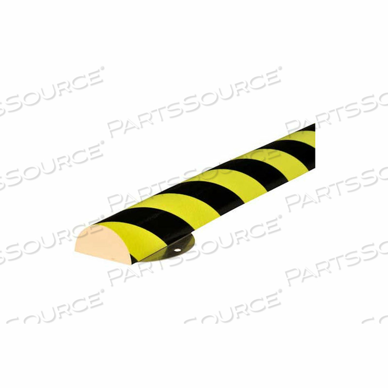 KNUFFI WPK-C+ SURFACE WALL PROTECTION KIT, 3.28', FLUORESCENT BLACK/YELLOW 