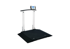 DIGITAL WHEELCHAIR SCALE, PORTABLE, FOLDING COLUMN, 1000 LB X 0.2 LB/450 KG X 0.1 KG by Detecto Scale / Cardinal Scale