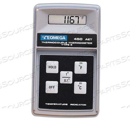 HANDHELD THERMOMETER, 0 TO 50 DEG C, 0 TO 50 DEG C, 3.3 IN X 7 IN 