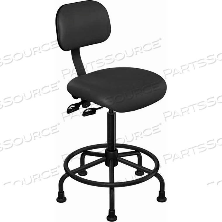 MANAGER CHAIR MULTIFUNCTIONAL CONTROL - HEIGHT 21 - 28" - BLACK VINYL 