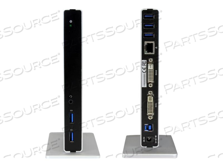 DUAL-MONITOR USB 3.0 DOCKING STATION - USB 3.0 DOCK INCLUDES DVI TO VGA DVI TO by StarTech.com Ltd.