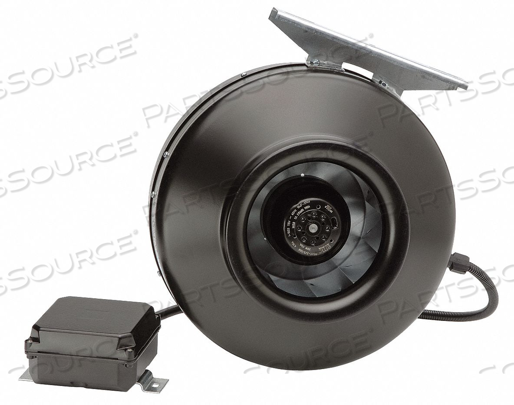 STEEL 8 D 8.5 H 13.1 W INLINE DUCT FAN by S&P USA Ventilation Systems STEEL 8 D 8.5 H 13.1 W INLINE DUCT FAN by S&P USA Ventilation Systems