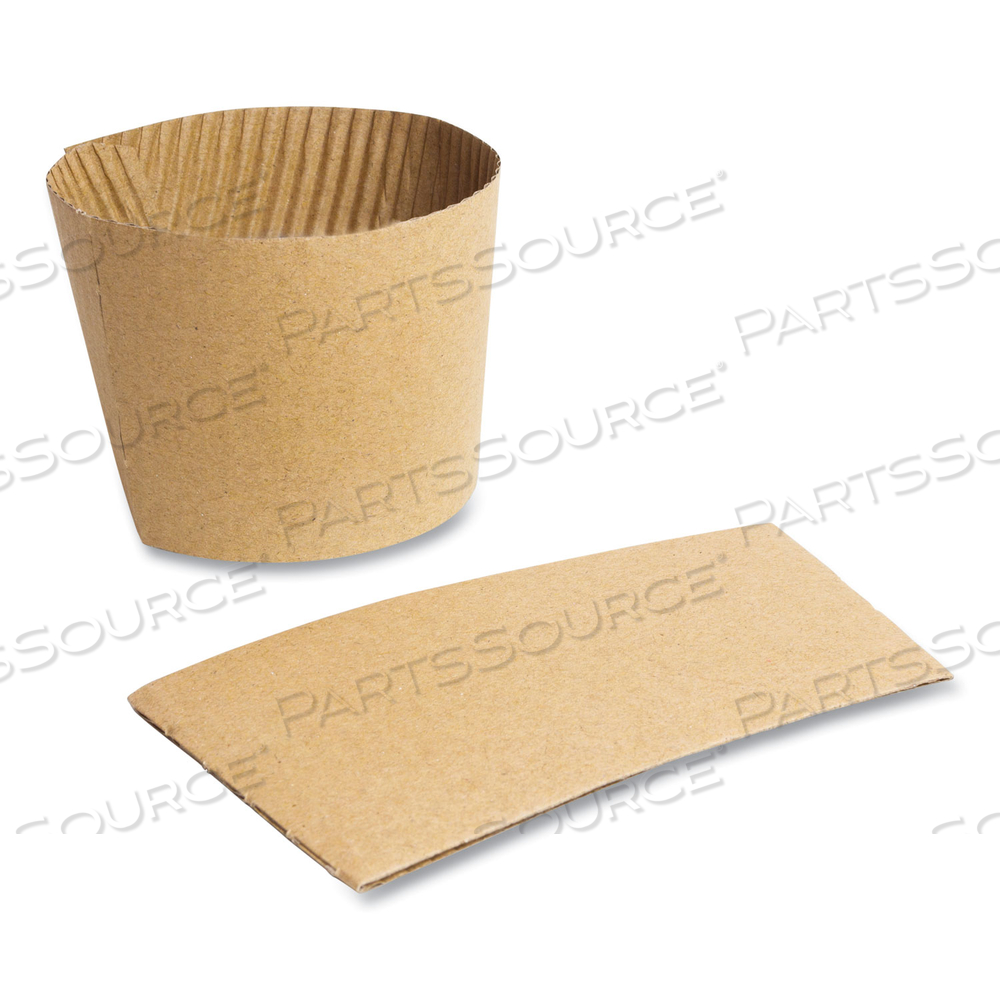 KRAFT HOT CUP SLEEVES, FITS VEGWARE 89-SERIES HOT CUPS, KRAFT by Vegware KRAFT HOT CUP SLEEVES, FITS VEGWARE 89-SERIES HOT CUPS, KRAFT by Vegware
