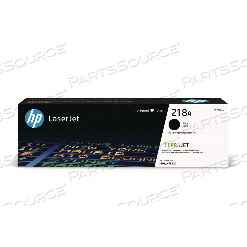 HP 218A, (W2180A) BLACK ORIGINAL LASERJET TONER CARTRIDGE by HP (Hewlett-Packard)